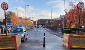 A divisive subject figuratively and literally. What is going on with all the planters and bollards?